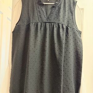 Elegant Black Sleeveless Top
